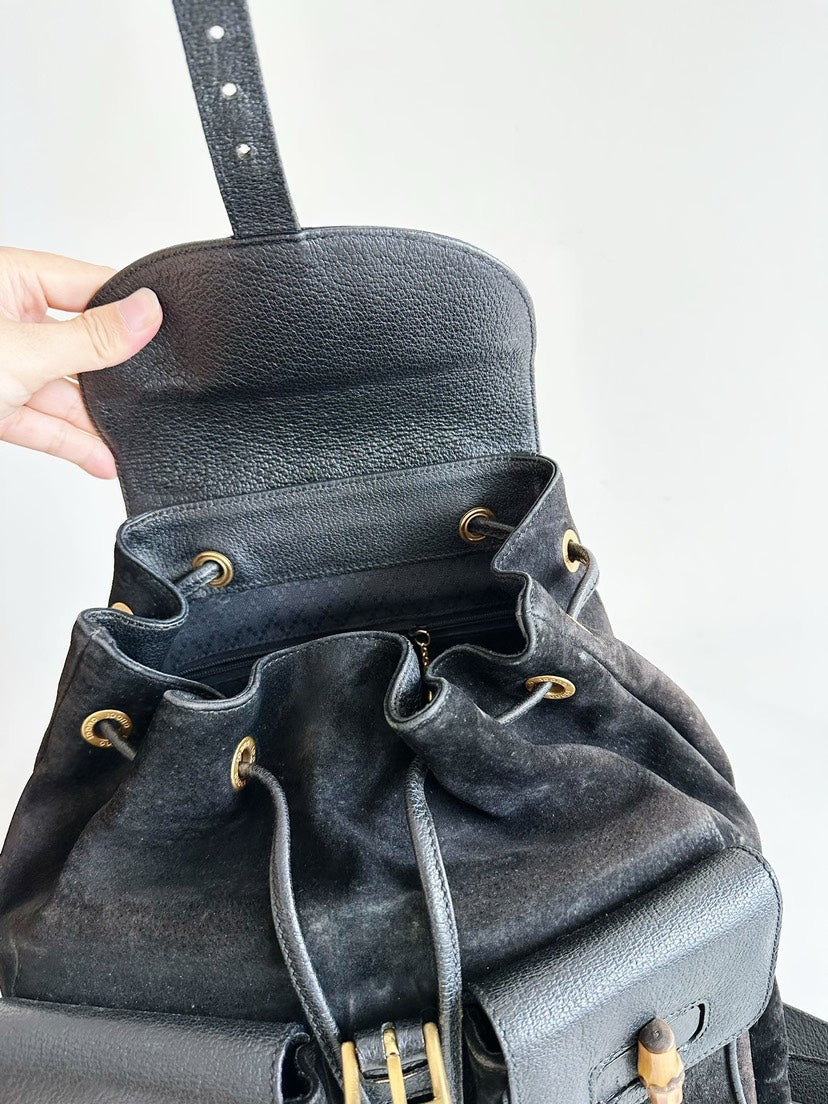 Vintage Gucci Chamois Backpack 30x30x10cm