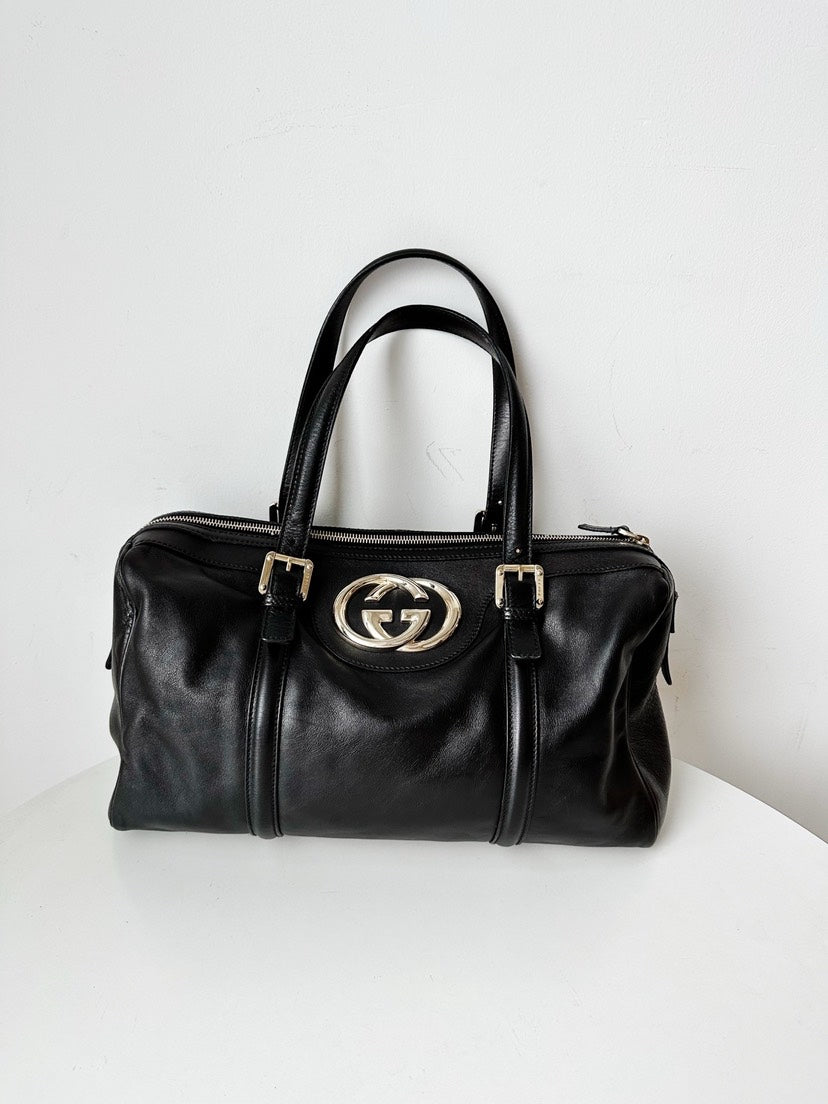 Gucci Boston Bag Black 38x18cm