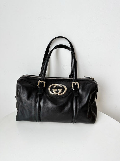 Gucci Boston Bag Black 38x18cm