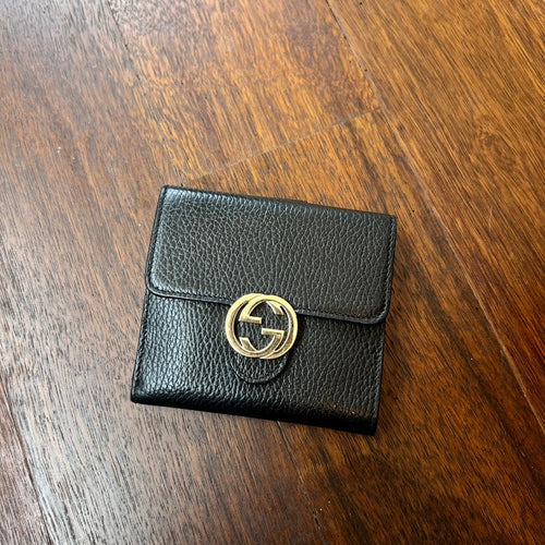 Gucci Leather Compact Wallet AG444