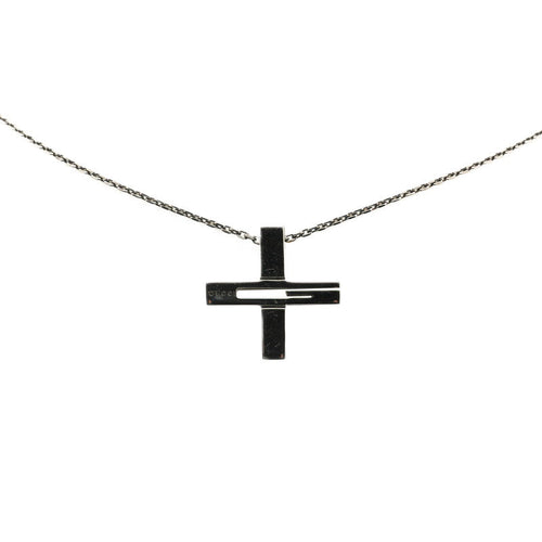 Gucci Cutout G Cross SV925 Necklace