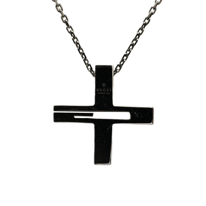 Gucci Cutout G Cross SV925 Necklace