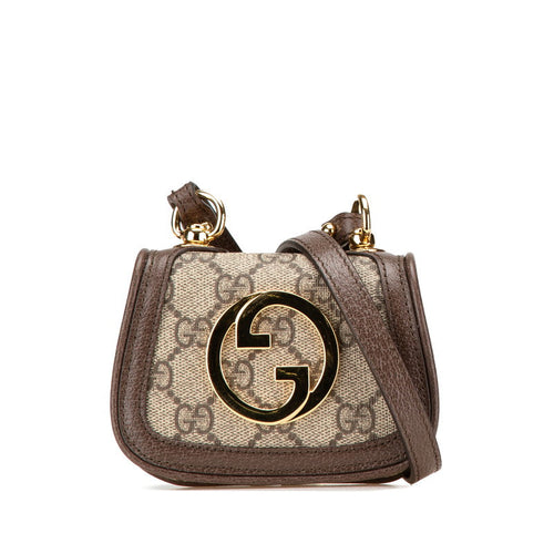 Gucci Interlocking G Blondie GG Supreme PVC Shoulder Bag