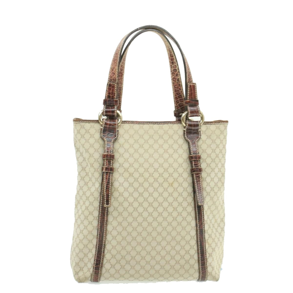CELINE Macadam Canvas Tote Bag Beige  rd1003