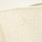 CHRISTIAN DIOR Panarea Tote Bag ted Canvas White  rd1228