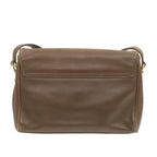 CELINE ring Shoulder Bag Leather Brown  rd1551