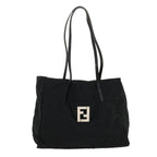 FENDI Zucca Canvas Tote Bag Nylon Blackrd2078