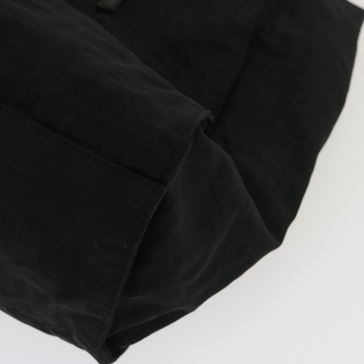 FENDI Zucca Canvas Tote Bag Nylon Blackrd2078
