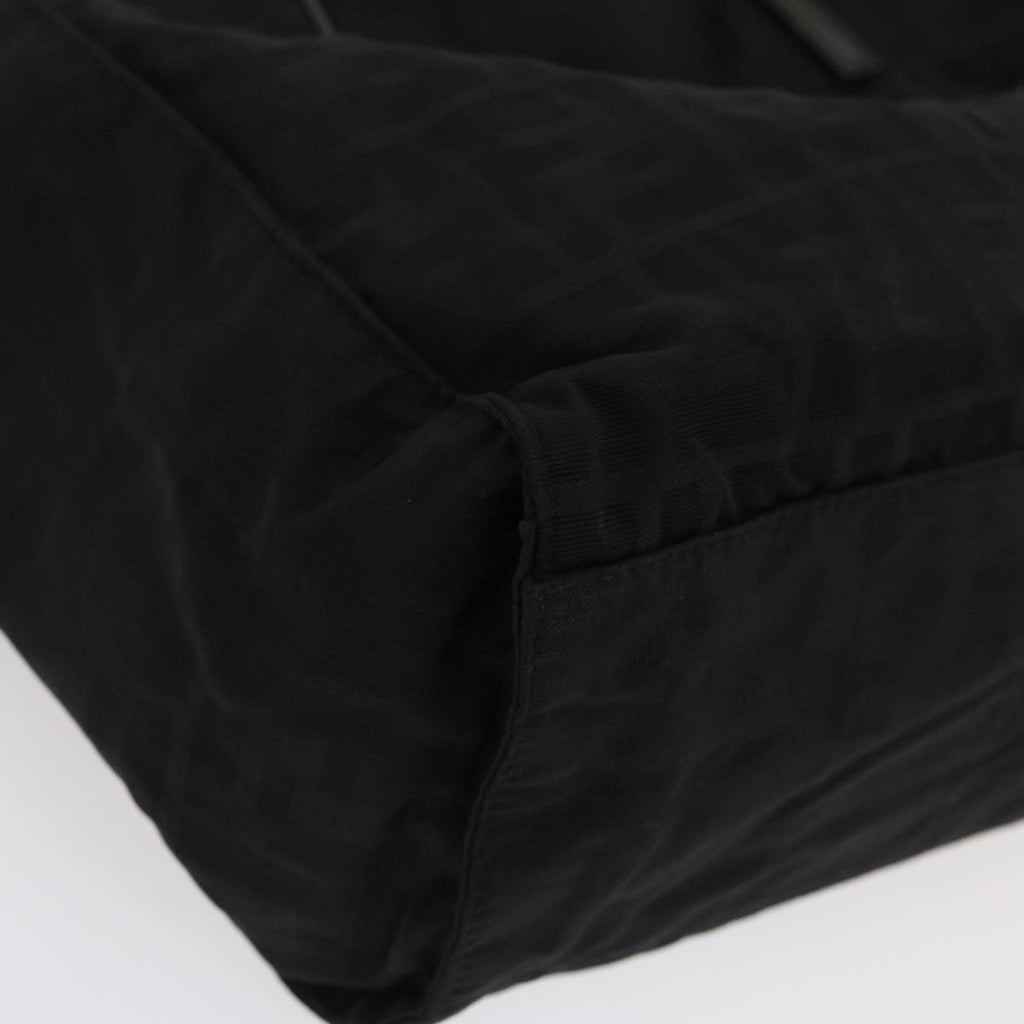 FENDI Zucca Canvas Tote Bag Nylon Blackrd2078