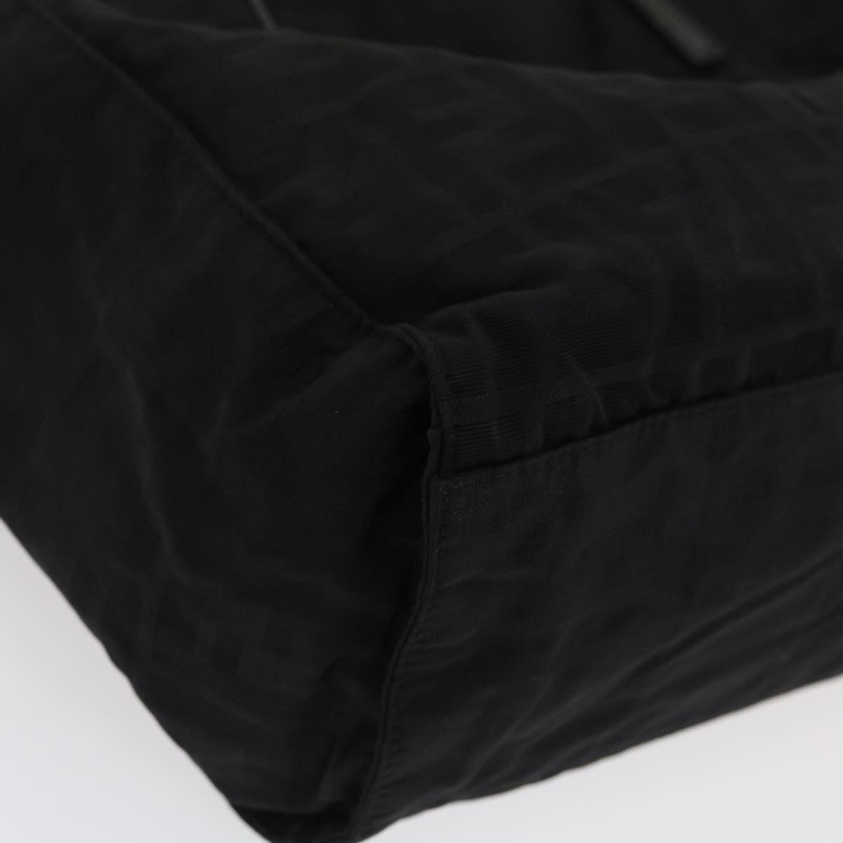 FENDI Zucca Canvas Tote Bag Nylon Blackrd2078