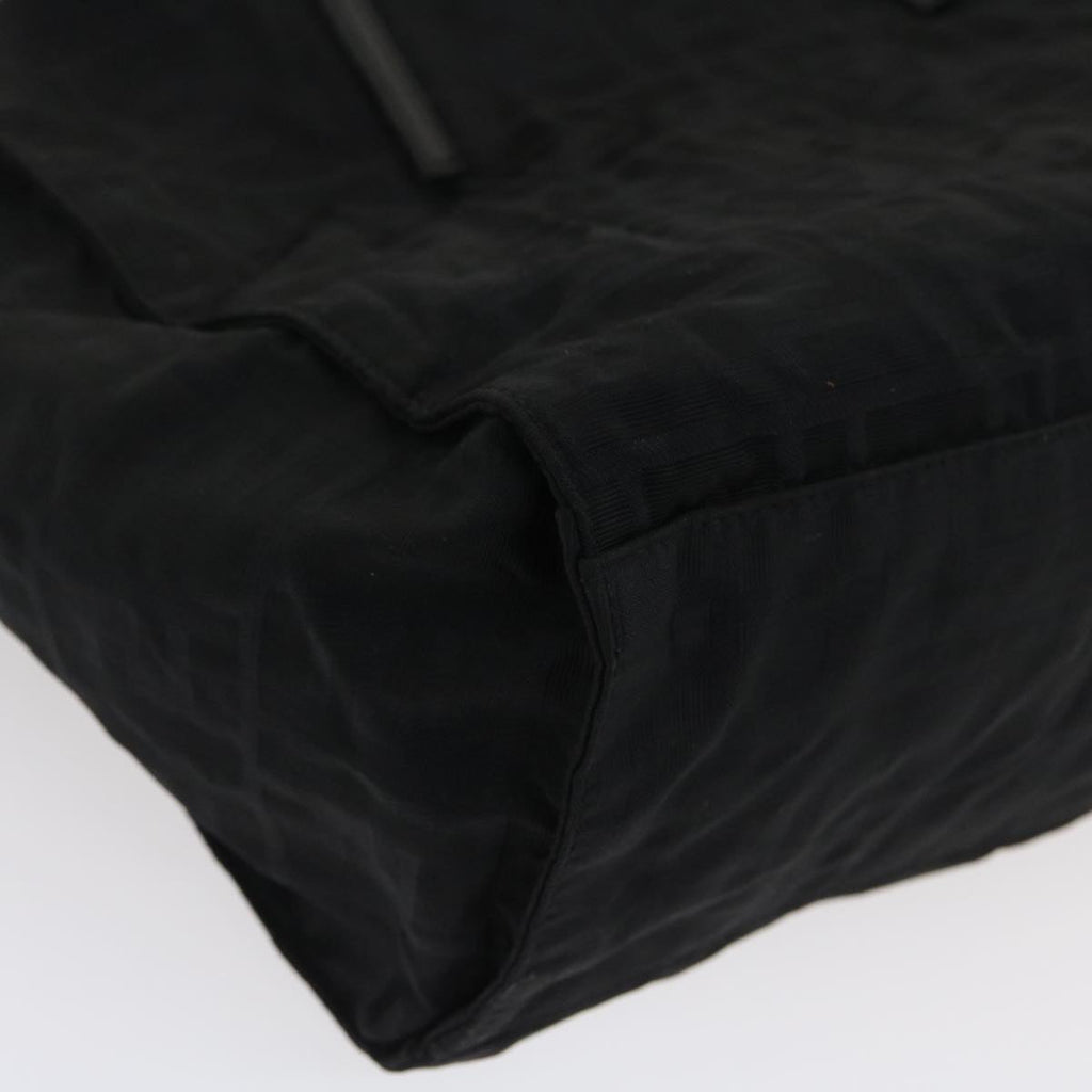 FENDI Zucca Canvas Tote Bag Nylon Blackrd2078
