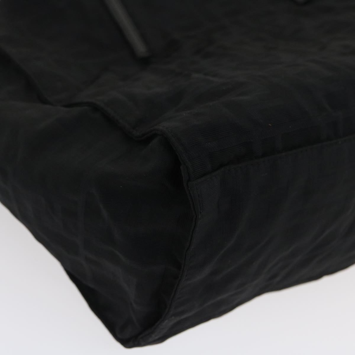 FENDI Zucca Canvas Tote Bag Nylon Blackrd2078