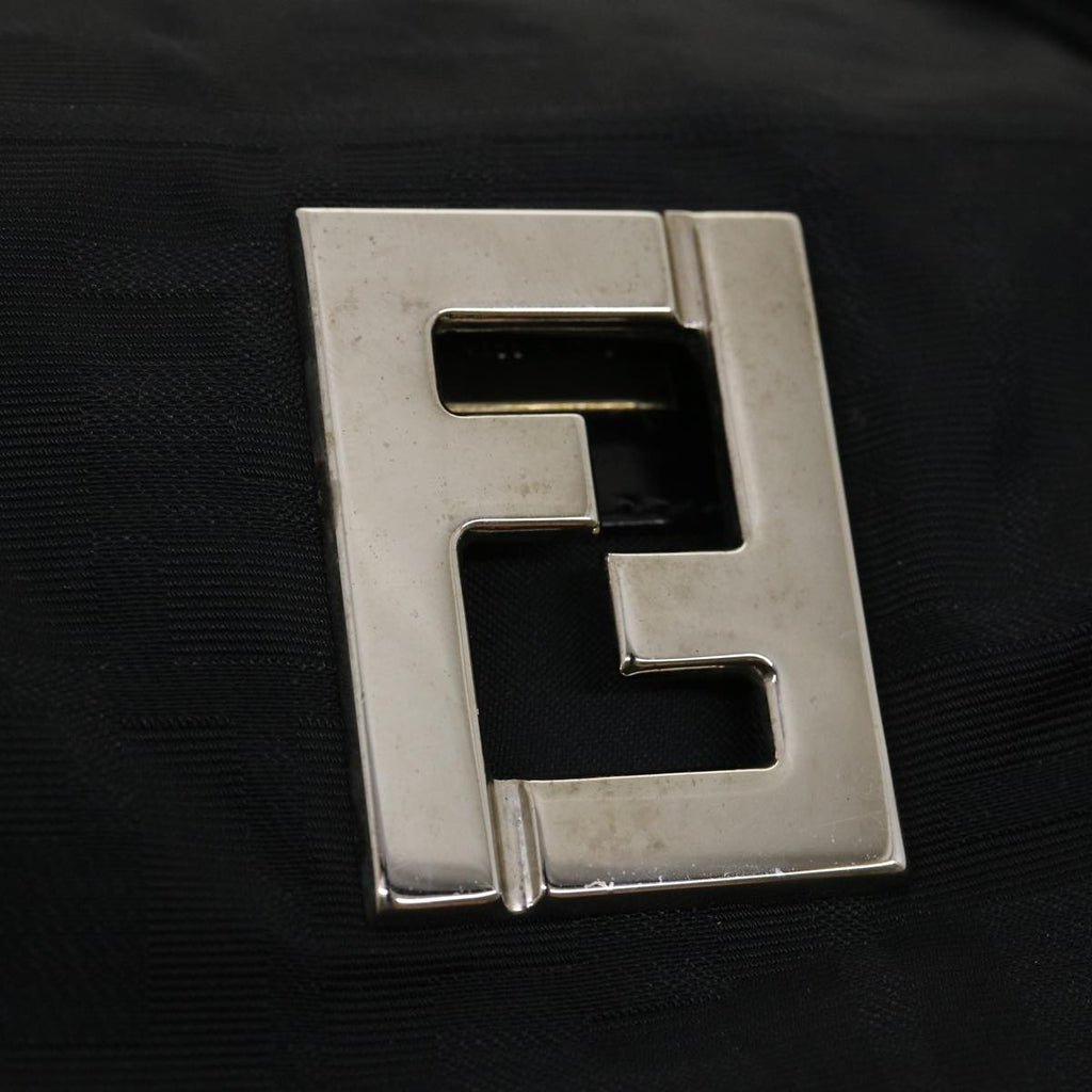 FENDI Zucca Canvas Tote Bag Nylon Blackrd2078