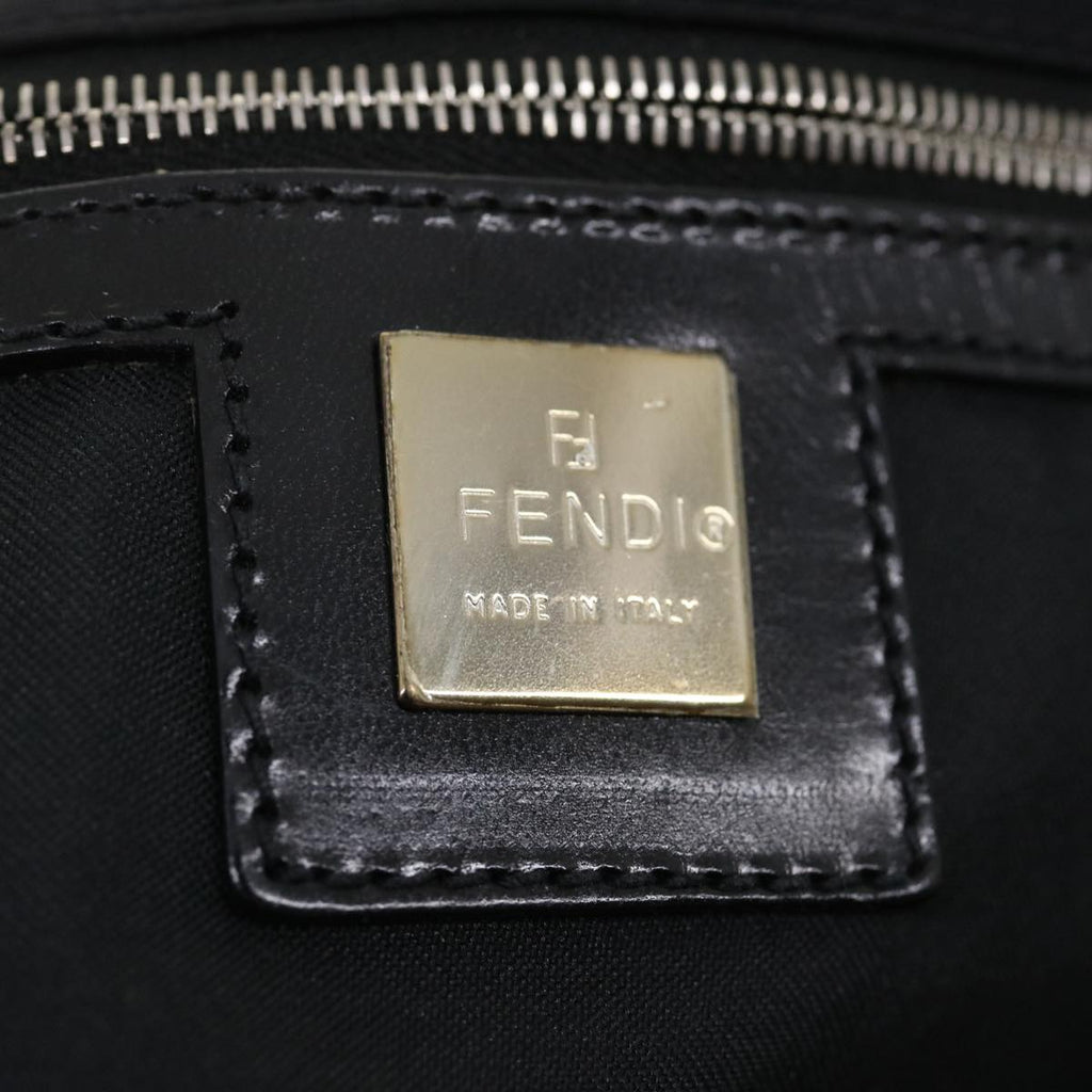 FENDI Zucca Canvas Tote Bag Nylon Blackrd2078