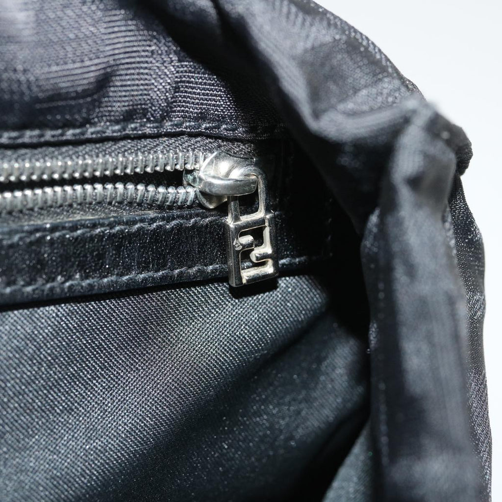 FENDI Zucca Canvas Tote Bag Nylon Blackrd2078