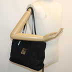 FENDI Zucca Canvas Tote Bag Nylon Blackrd2078