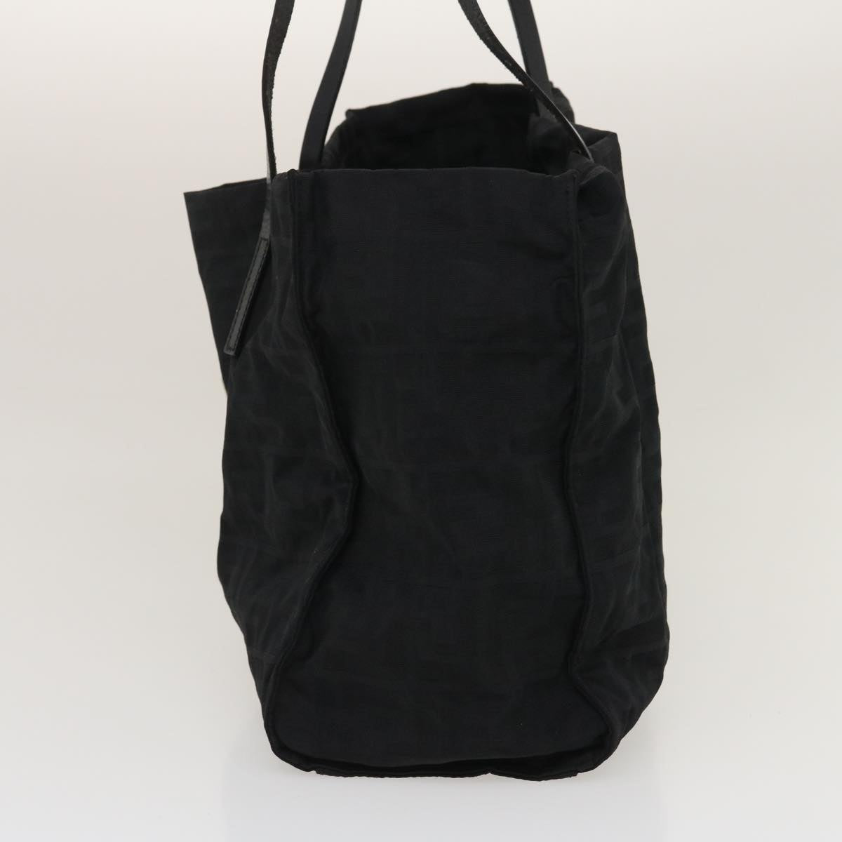 FENDI Zucca Canvas Tote Bag Nylon Blackrd2078