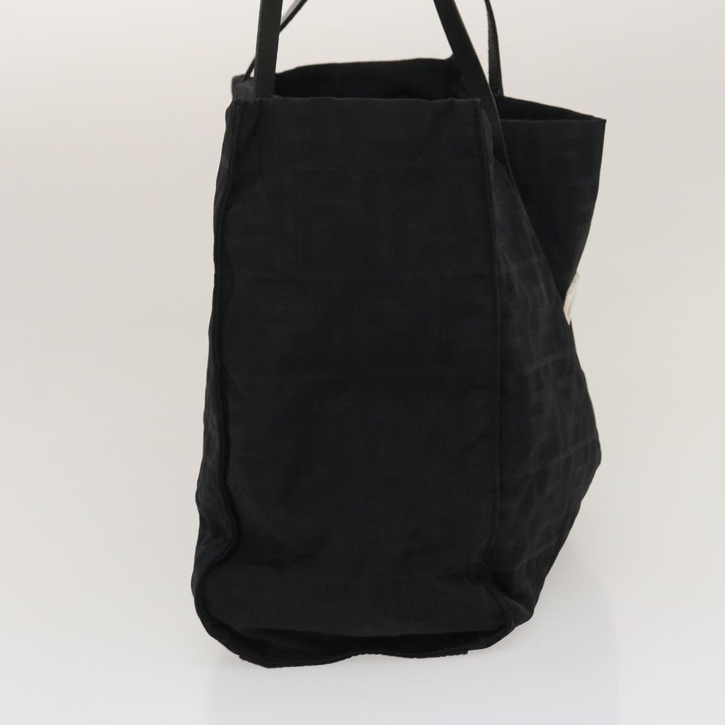FENDI Zucca Canvas Tote Bag Nylon Blackrd2078