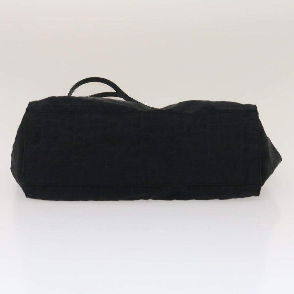 FENDI Zucca Canvas Tote Bag Nylon Blackrd2078