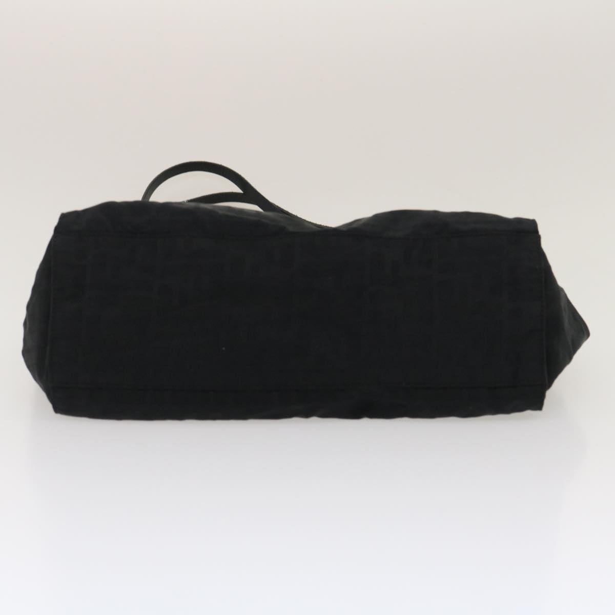 FENDI Zucca Canvas Tote Bag Nylon Blackrd2078
