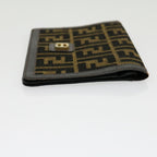 FENDI Zucca Canvas Wallet Brown Black  rd2162