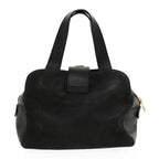 CELINE Hand Bag Leather Black  rd2165