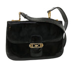 CELINE Shoulder Bag Leather Black  rd3015