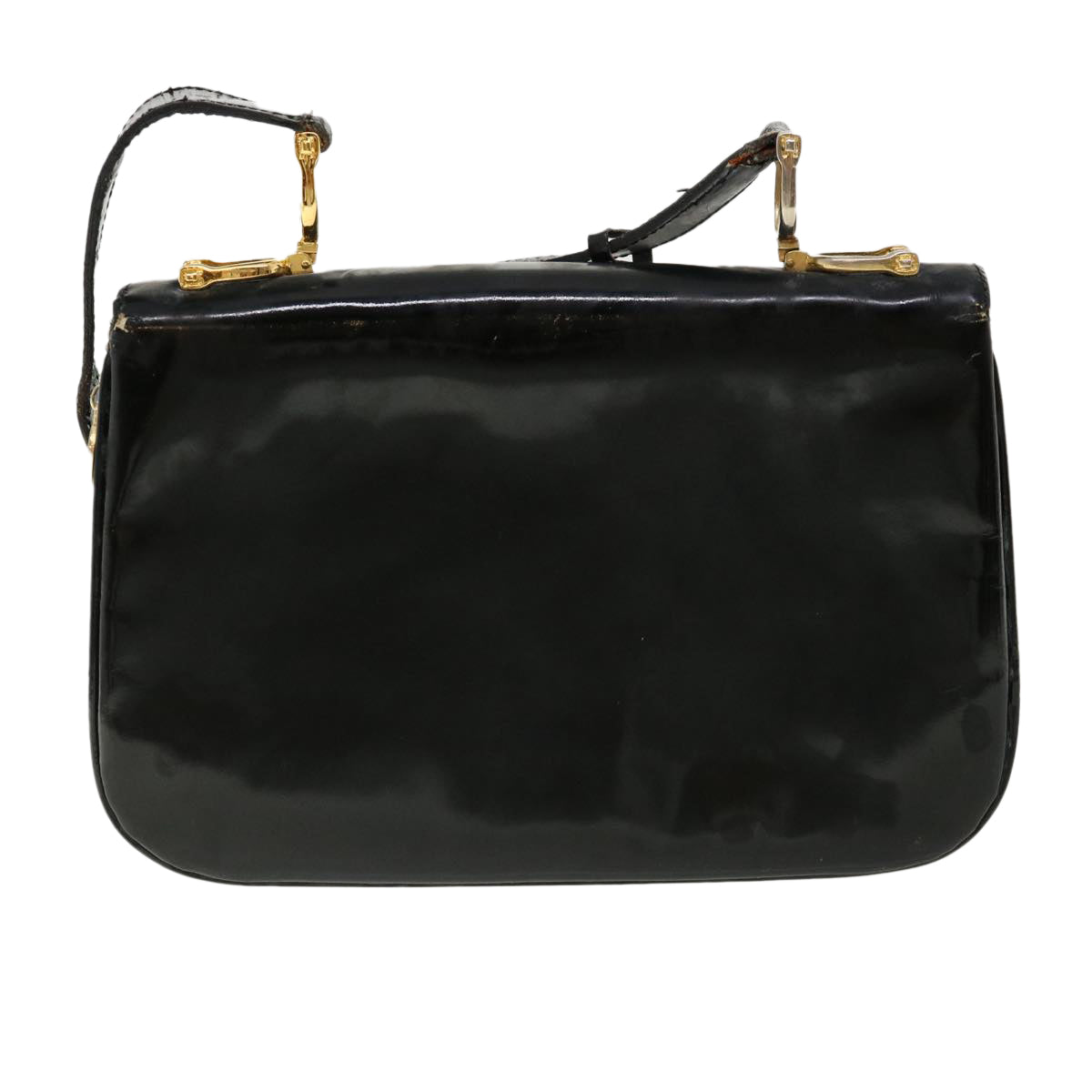CELINE Shoulder Bag Leather Black  rd3015