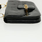 CELINE Shoulder Bag Leather Black  rd3015