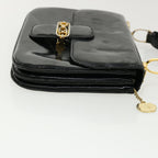 CELINE Shoulder Bag Leather Black  rd3015