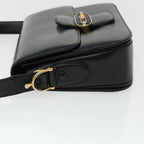 CELINE Shoulder Bag Leather Black  rd3515