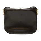 CELINE Shoulder Bag Leather Brown  rd4008