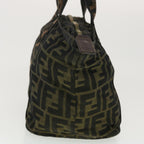 FENDI Zucca Canvas Hand Bag Black Brown  rd4762