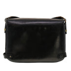 CELINE Horse Carriage Shoulder Bag Leather Black  rd4883