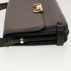 CELINE Horse Carriage Shoulder Bag Leather Black  rd4883