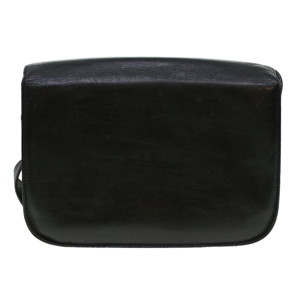 CELINE Horse Carriage Shoulder Bag Leather Black  rd5032