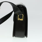 CELINE Horse Carriage Shoulder Bag Leather Black  rd5032