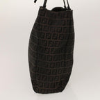 FENDI Zucchino Canvas Tote Bag Black 32028BH019028  rd5035