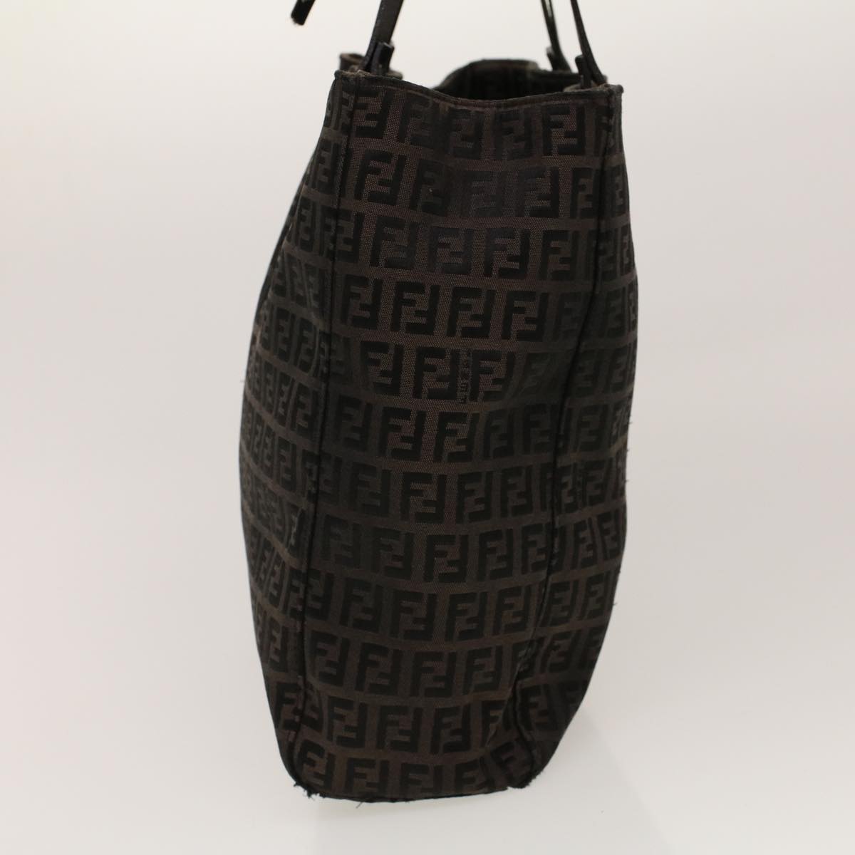 FENDI Zucchino Canvas Tote Bag Black 32028BH019028  rd5035