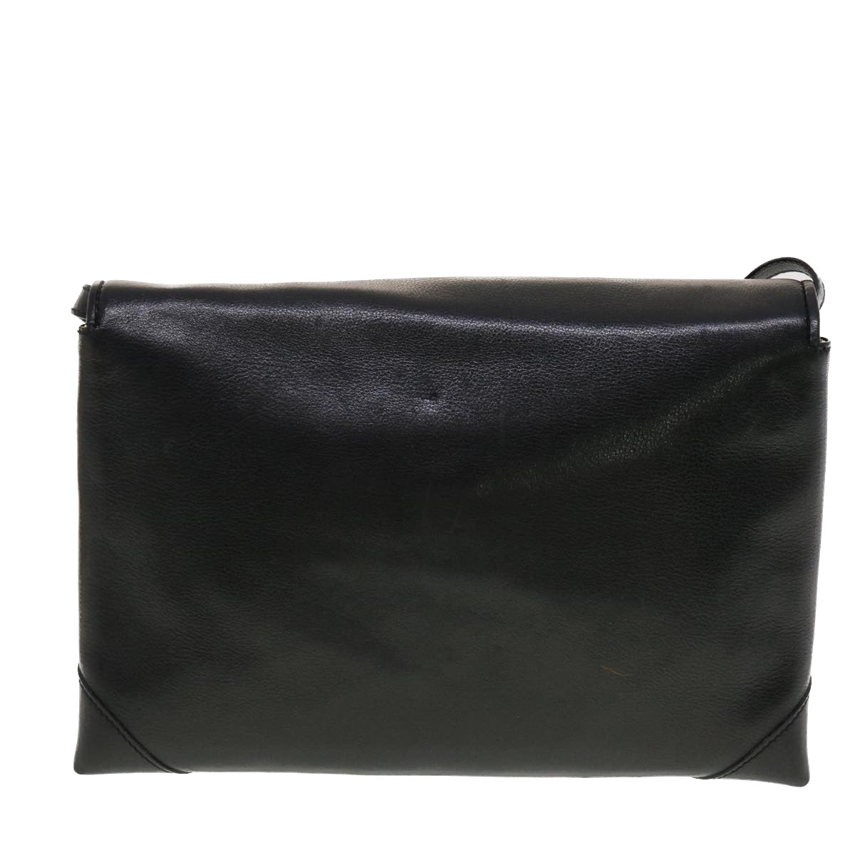 CELINE Shoulder Bag Leather Black  rd5145