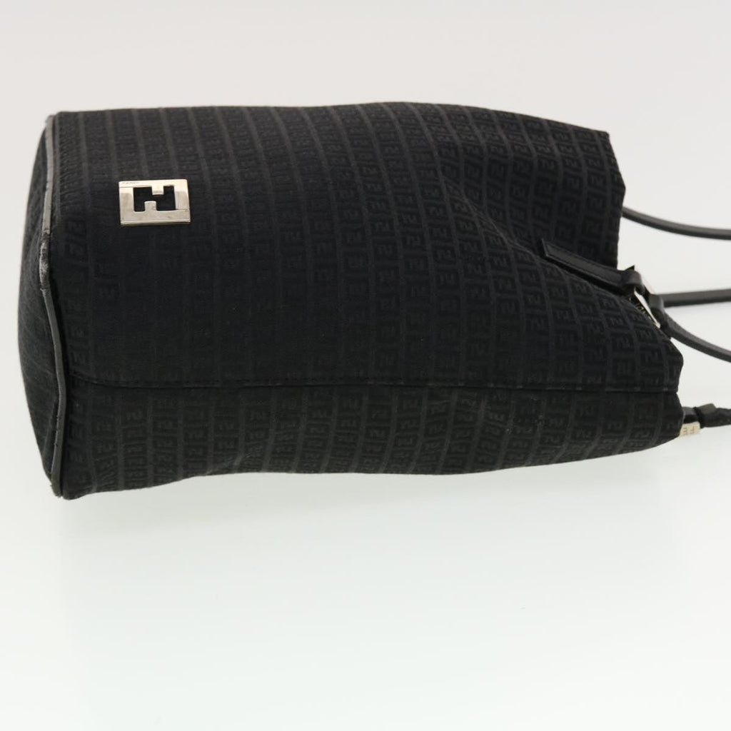 FENDI Zucchino Canvas Tote Bag Black 2415-8BH051-029  rd5147