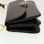 CELINE Horse Carriage Shoulder Bag Leather Black  rd5162