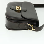 CELINE Horse Carriage Shoulder Bag Leather Brown  rd5687