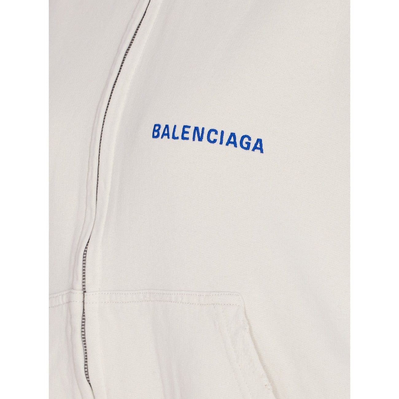 Balenciaga Women Regular Fit Zip Hoodie Balenciaga Back