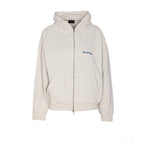 Balenciaga Women Regular Fit Zip Hoodie Balenciaga Back