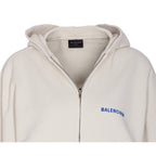 Balenciaga Women Regular Fit Zip Hoodie Balenciaga Back