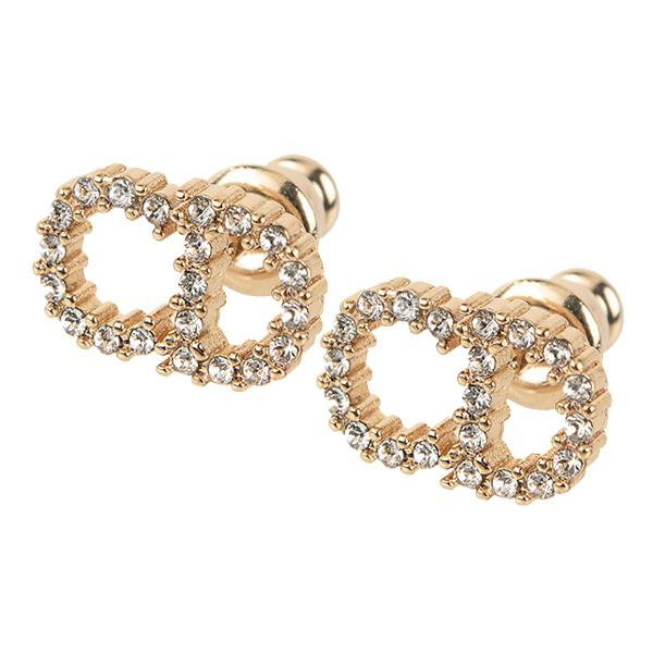 DIOR DROP EARRINGS GOLD DIAMOND