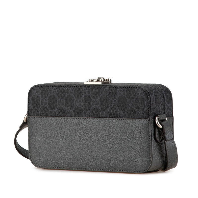 Gucci Cutout Interlocking G PVC Leather Shoulder Bag
