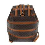 CELINE Macadam Canvas Backpack PVC Brown  S1578