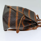 CELINE Macadam Canvas Backpack PVC Brown  S1578